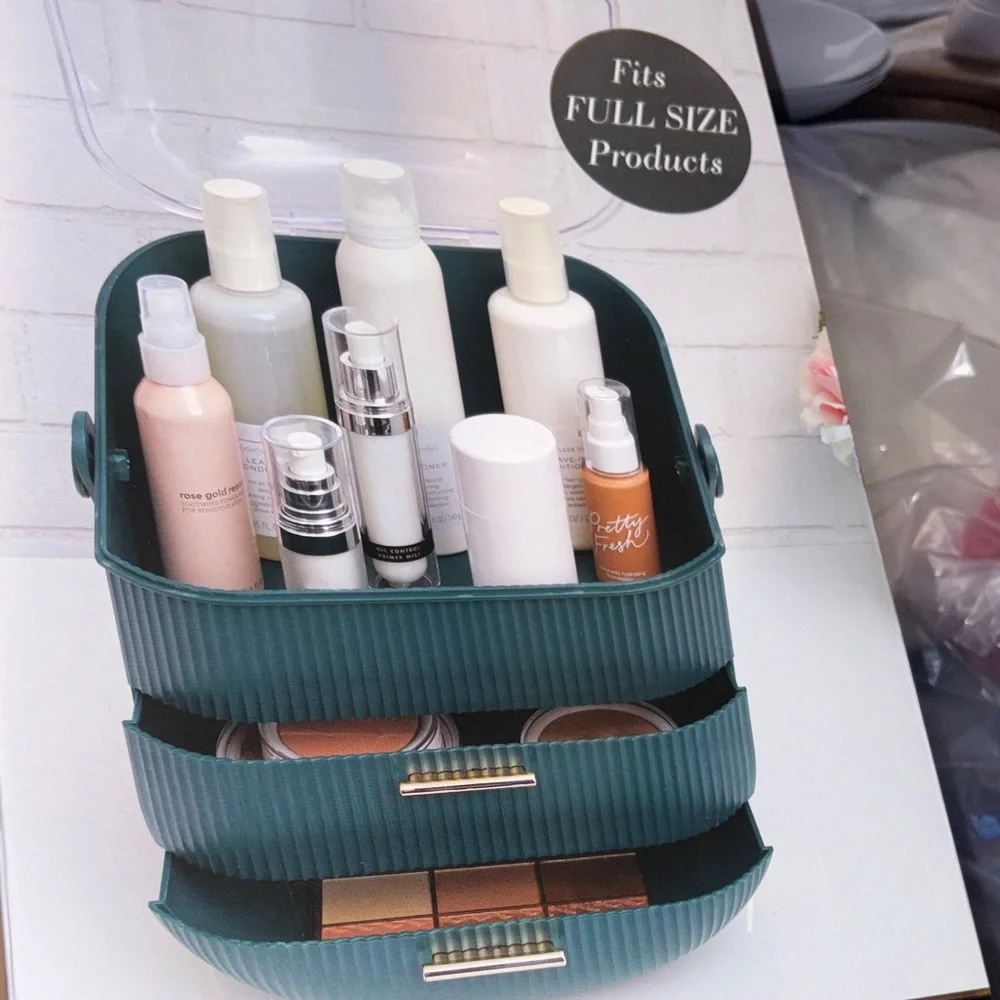 Green Beauty Organizer Case